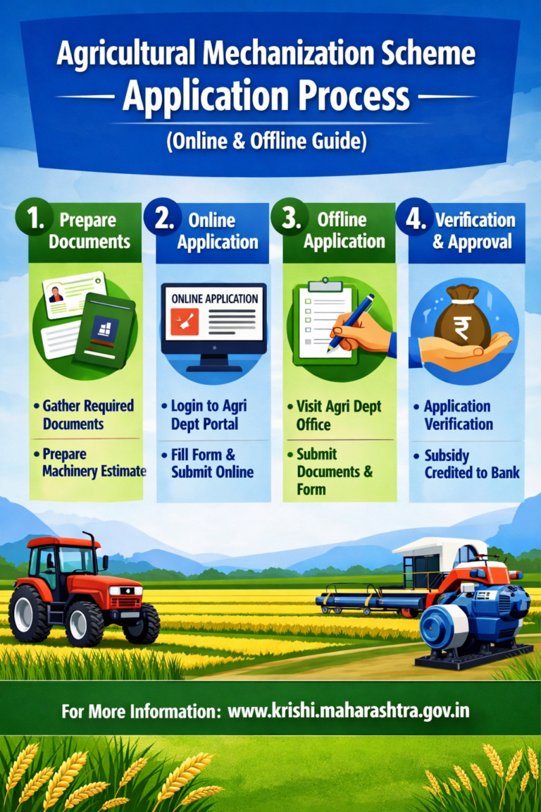 कृषी यांत्रिकीकरण योजनेत ट्रॅक्टर व पंप सबसिडी