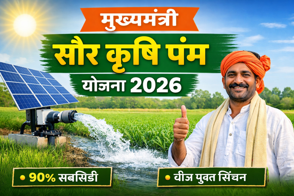 मुख्यमंत्री सौर कृषी पंप योजना 2026 – संपूर्ण माहिती