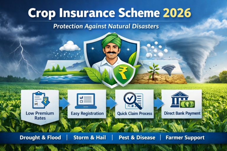 पीक विमा योजना 2026 – नैसर्गिक आपत्तीपासून संरक्षण