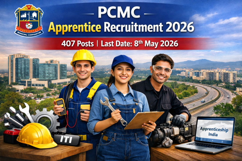 PCMC अप्रेंटिस भरती २०२६ – पिंपरी-चिंचवड महानगरपालिकेत
